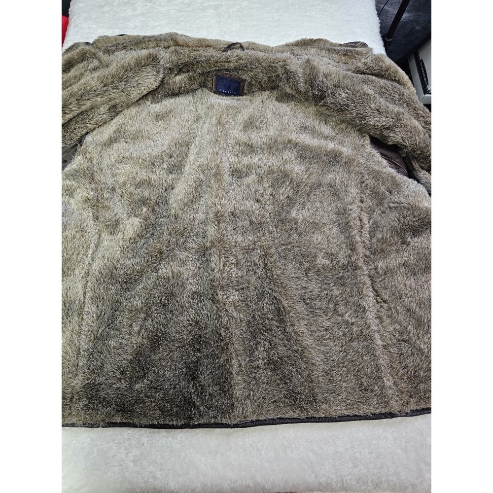 Lane Bryant Venezia Suede Leather Faux Fur Size 3xl Jacket ~ Heavy - Picture 5 of 9